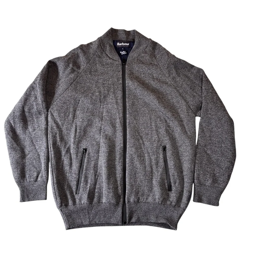 Barbour Becket Zip Through Jacket in Gray, Men’s Size XL, 100% Wool, Fully Lined